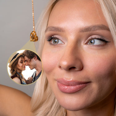Girlfriend Photo Necklace Photo Personalised Necklace - Photo Necklace - Photo Projection Necklace Necklace Brother & Sisters